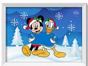 F08d 디즈니미키&도널드덕의겨울(5D보석자수)(30x40cm)-P0000FUS